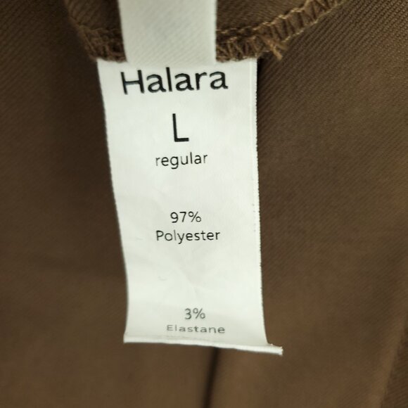 Halara Flex™ Mid Rise Pocket Barrel Leg Work Pants L Partridge Brown - Picture 6 of 16